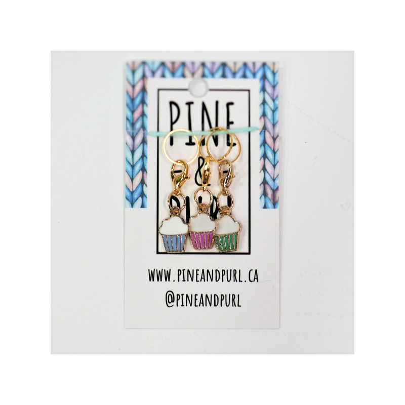 Pine & Purl Stitch Marker Pack of 3