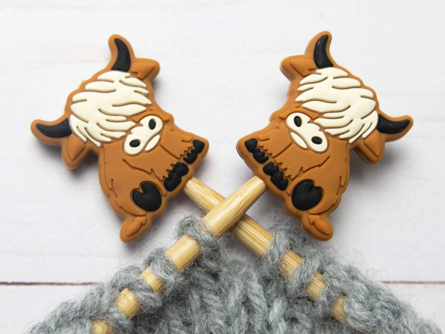 Fox & Pine Stitches Highland Cow Stitch Stoppers