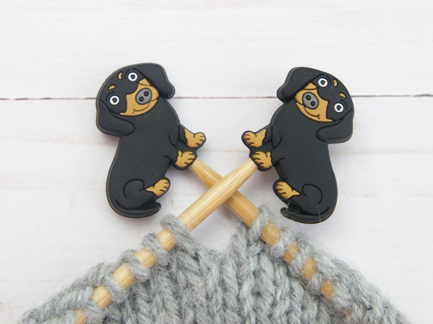 Fox & Pine Stitches Black Dachshund Stitch Stoppers