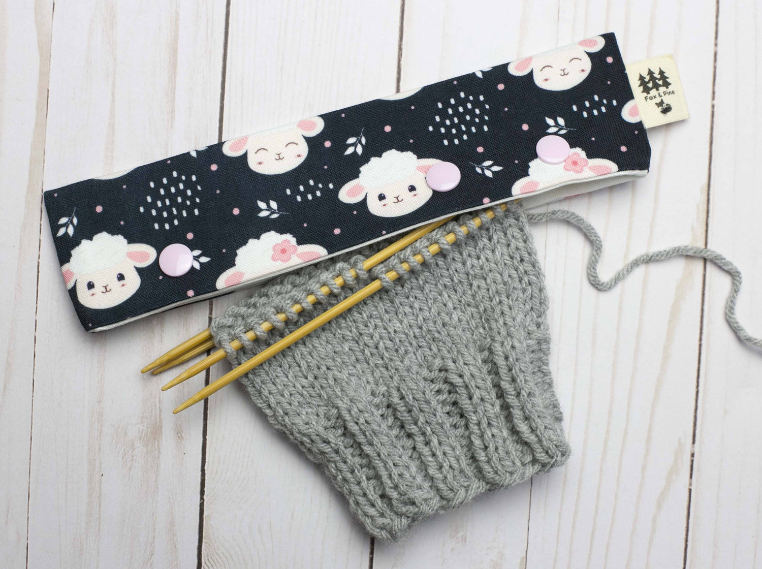 Fox & Pine Stitches Sleepy Sheep DPN Holder