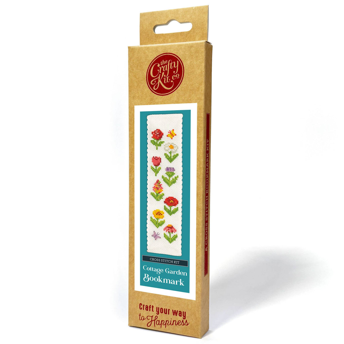 The Crafty Kit Company - Cottage Garden Cross Stitch Bookmark Kit