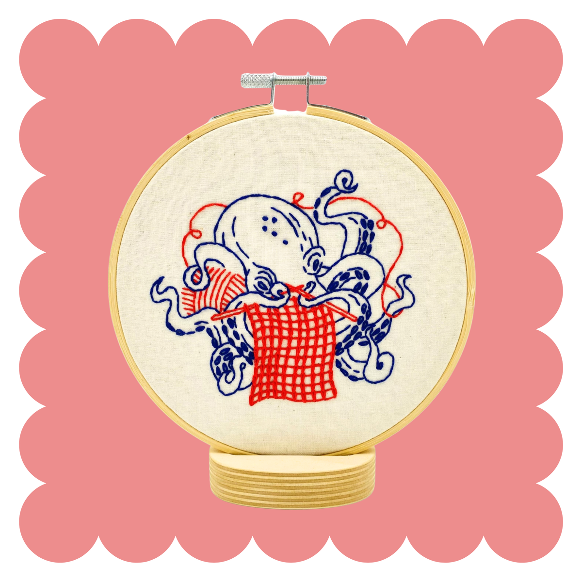Hook Line & Tinker Canada - Octopus Knitting Complete Embroidery Kit