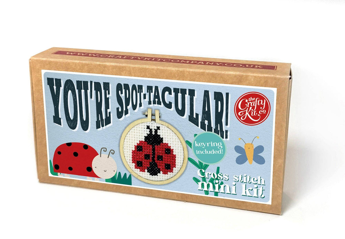 The Crafty Kit Company - You're Spot-tacular! Mini Matchbox Cross Stitch Kit