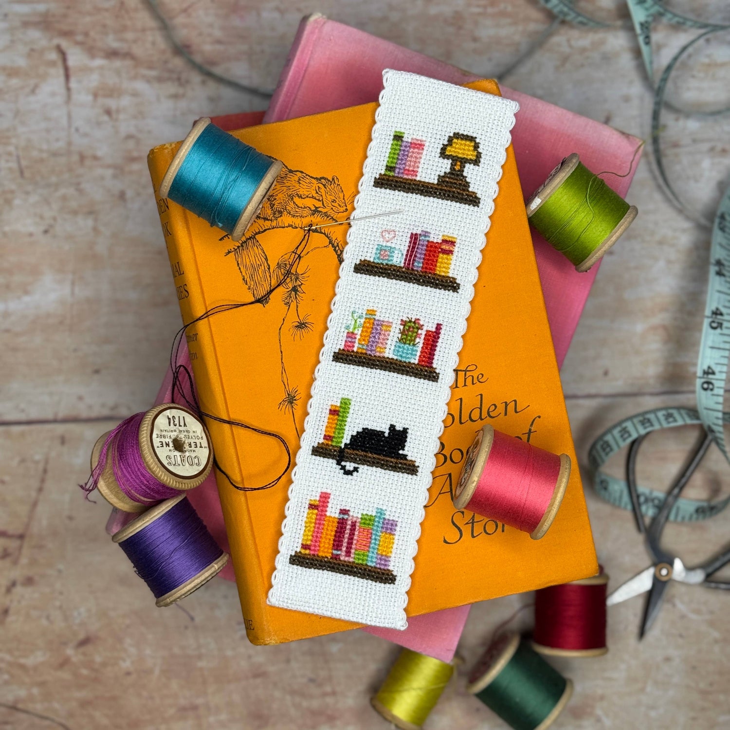 The Crafty Kit Company - Book Lover Cross Stitch Bookmark Kit