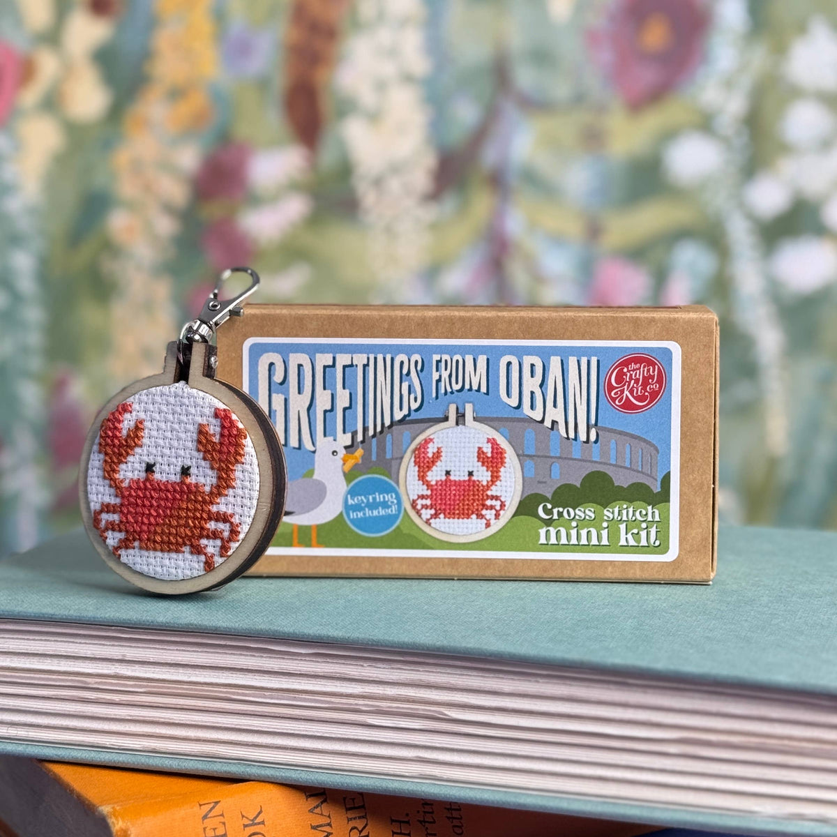 The Crafty Kit Company - Greetings from Oban! Mini Matchbox Cross Stitch Kit