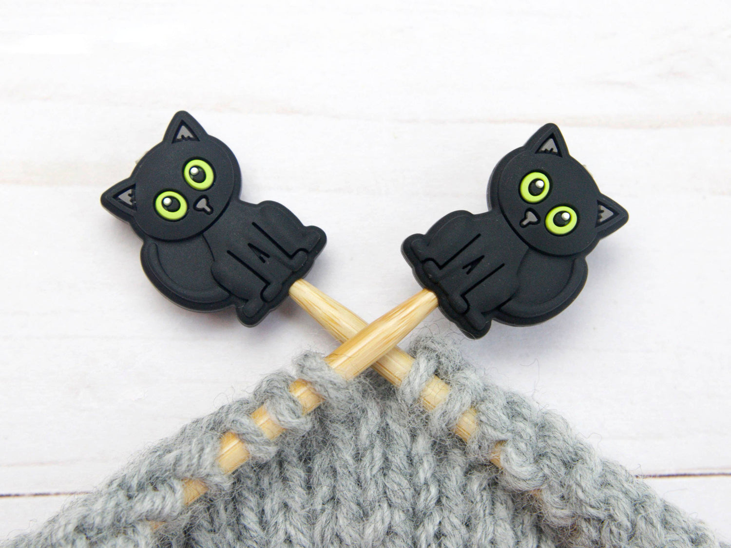 Fox & Pine Stitches Black Cat Stitch Stoppers