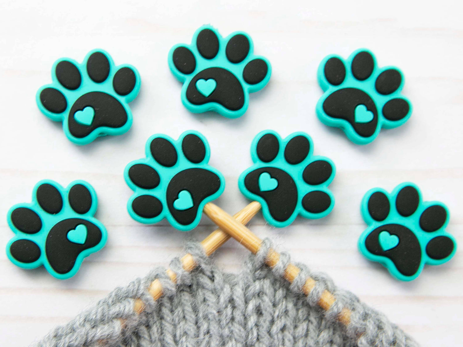 Fox & Pine Stitches - Patte Turquoise | Bloque-Mailles