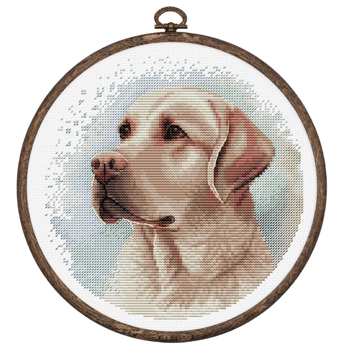 Luca-S Group - Cross Stitch Kit with Hoop Included Luca-S - BC211, The Labrador