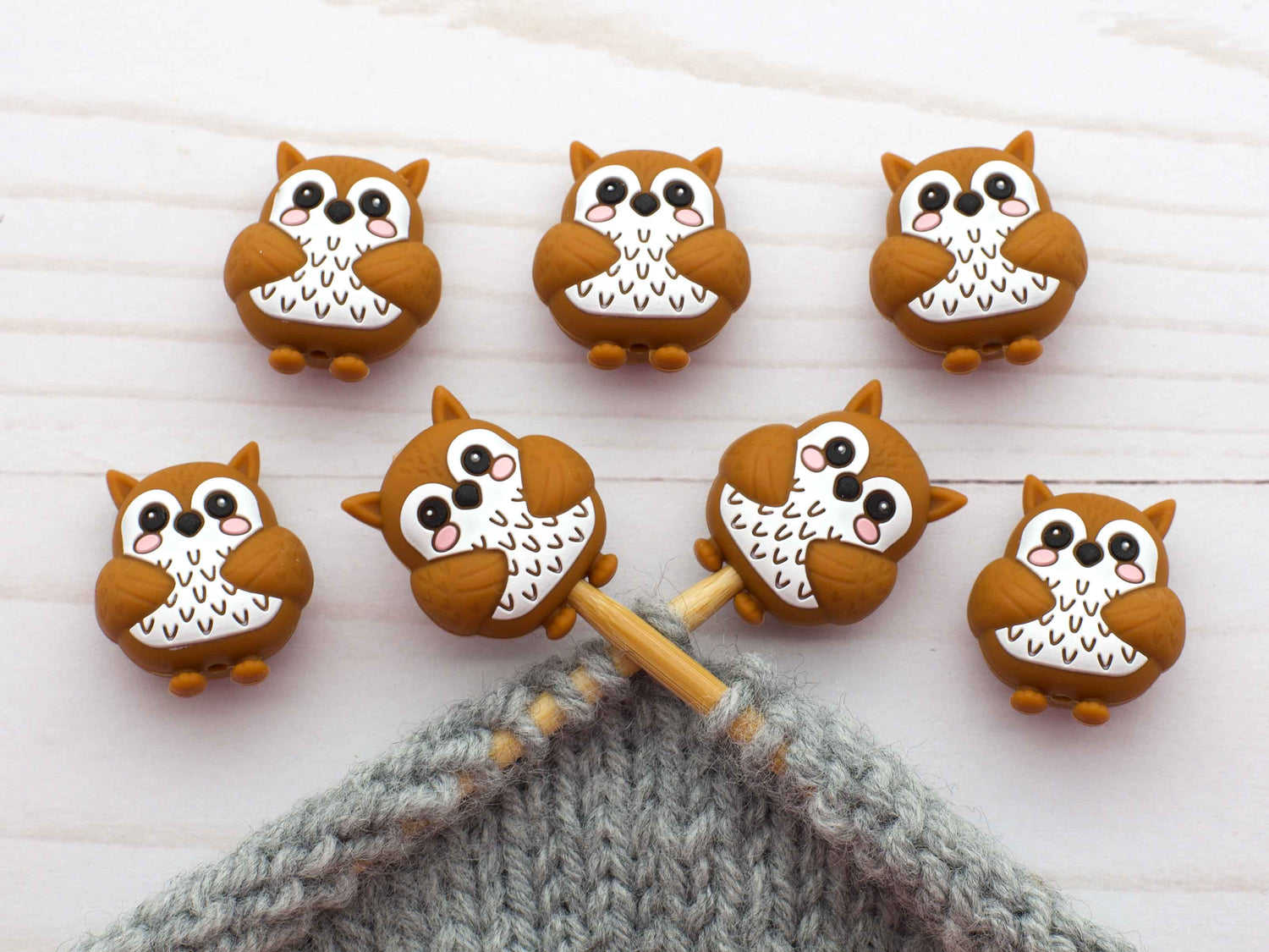 Fox & Pine Stitches - Hibou | Arrêts de mailles
