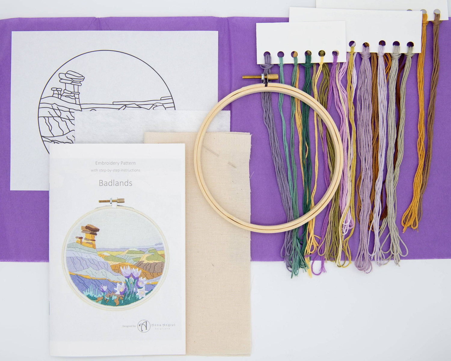 Angiels Art Badlands DIY Embroidery Kit