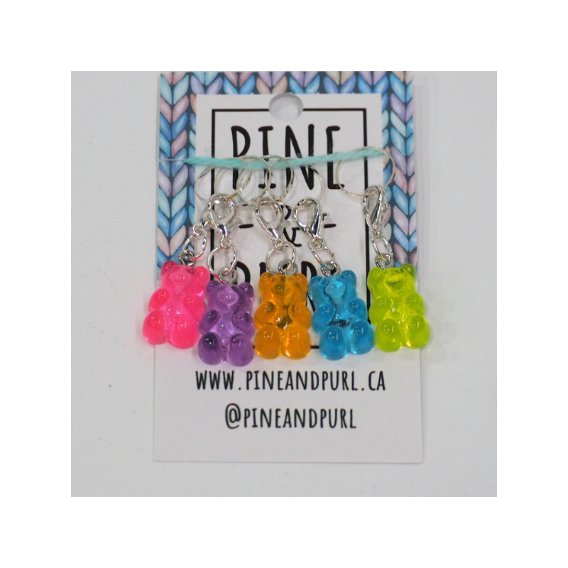 Pine & Purl Stitch Marker Pack of 5